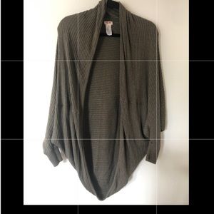Mossimo olive/army green cocoon sweater